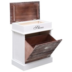 Armoire à chaussures Marron 50 x 28 x 58 cm Bois de Paulownia 