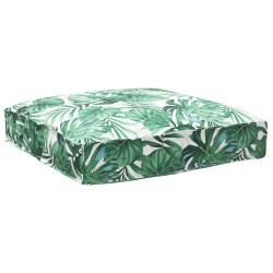Set de coussins de palette 2 pièces motif feuillage en tissu Oxford 