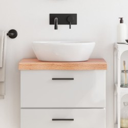 Comptoir de salle de bain marron 60x40x(2-6) cm bois traité 