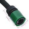 Tuyau d'arrosage de jardin noir 0,6" 100 m caoutchouc 