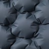 Matelas de camping autogonflant avec oreillers 2 personnes gris 