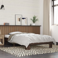 Cadre de lit sans matelas chêne marron 90x190 cm 