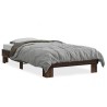 Cadre de lit sans matelas chêne marron 90x190 cm 