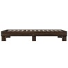 Cadre de lit sans matelas chêne marron 90x190 cm 