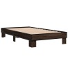 Cadre de lit sans matelas chêne marron 90x190 cm 