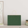 Sacs en papier 250 pcs avec poignées vert 32x17x25 cm 