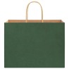 Sacs en papier 250 pcs avec poignées vert 32x17x25 cm 