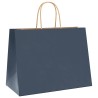 Sacs en papier 250 pcs avec poignées bleu 32x17x25 cm 