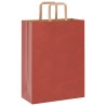 Sacs en papier 250 pcs avec poignées rouge 26x12x35 cm 
