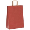 Sacs en papier 250 pcs avec poignées rouge 26x12x35 cm 