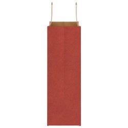 Sacs en papier 250 pcs avec poignées rouge 26x12x35 cm 