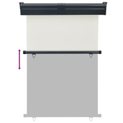 Auvent latéral de balcon 125x250 cm Crème 