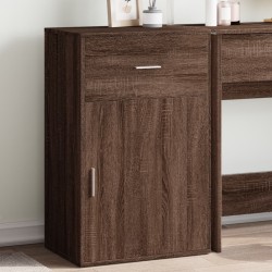 Armoire de rangement chêne marron 56,5x39x90 cm bois ingénierie 