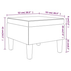 Tabouret avec pieds en bois Vert foncé Tissu 