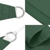 Voile de parasol tissu oxford rectangulaire 4x6 m vert foncé 