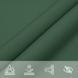 Voile de parasol tissu oxford rectangulaire 4x6 m vert foncé 