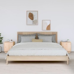 Tables de chevet 2 pcs 40x34x45 cm Bois de pin massif 