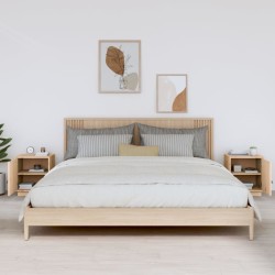 Tables de chevet 2 pcs 40x34x45 cm Bois de pin massif 