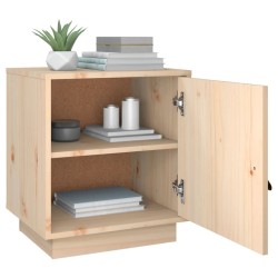 Tables de chevet 2 pcs 40x34x45 cm Bois de pin massif 