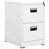 Classeur Blanc 46x62x72,5 cm Acier 
