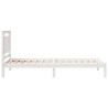 Cadre de lit extra long sans matelas 100x220 cm bois massif 