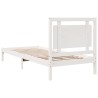 Cadre de lit extra long sans matelas 100x220 cm bois massif 