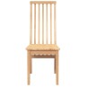 Chaises à manger 2 pcs bois massif caoutchouc 