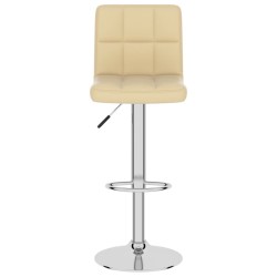 Tabouret de bar Crème Similicuir 