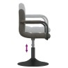 Tabouret de bar Gris foncé Velours 