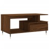 Table basse Chêne marron 90x49x45 cm Bois d'ingénierie 