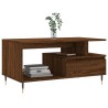 Table basse Chêne marron 90x49x45 cm Bois d'ingénierie 