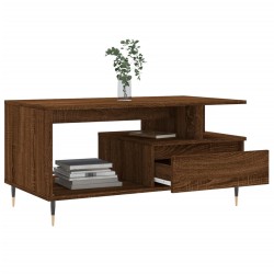 Table basse Chêne marron 90x49x45 cm Bois d'ingénierie 