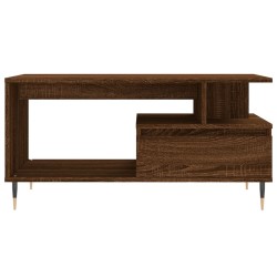 Table basse Chêne marron 90x49x45 cm Bois d'ingénierie 