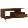 Table basse Chêne marron 90x49x45 cm Bois d'ingénierie 