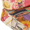 Coussin de canapé palette Multicolore Tissu Patchwork  