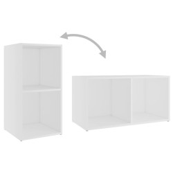 Ensemble de meubles TV 3 pcs Blanc Bois d'ingénierie 