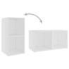 Ensemble de meubles TV 3 pcs Blanc Bois d'ingénierie 