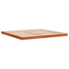Cadre de lit sans matelas cire marron 200x200cm bois pin massif 