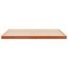 Cadre de lit sans matelas cire marron 200x200cm bois pin massif 