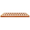 Cadre de lit sans matelas cire marron 200x200cm bois pin massif 