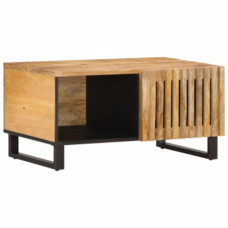 Table basse 80x51x40 cm bois de manguier massif brut Table basse 80x51x40 cm bois de manguier massif brut