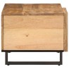 Table basse 80x51x40 cm bois de manguier massif brut 