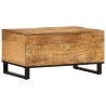 Table basse 80x51x40 cm bois de manguier massif brut 