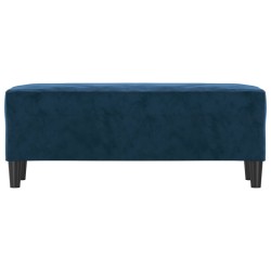 Banc Bleu 100x35x41 cm Velours 
