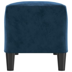 Banc Bleu 100x35x41 cm Velours 