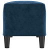 Banc Bleu 100x35x41 cm Velours 