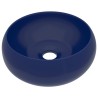 Lavabo rond de luxe Bleu foncé mat 40x15 cm Céramique 