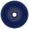 Lavabo rond de luxe Bleu foncé mat 40x15 cm Céramique 