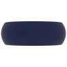 Lavabo rond de luxe Bleu foncé mat 40x15 cm Céramique 