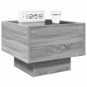 Table de chevet avec LED infini sonoma gris 40x40x30 cm 